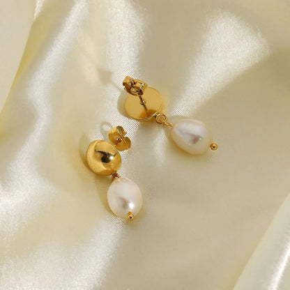 [Gaonasi]Cornelia Freshwater Pearl Earrings