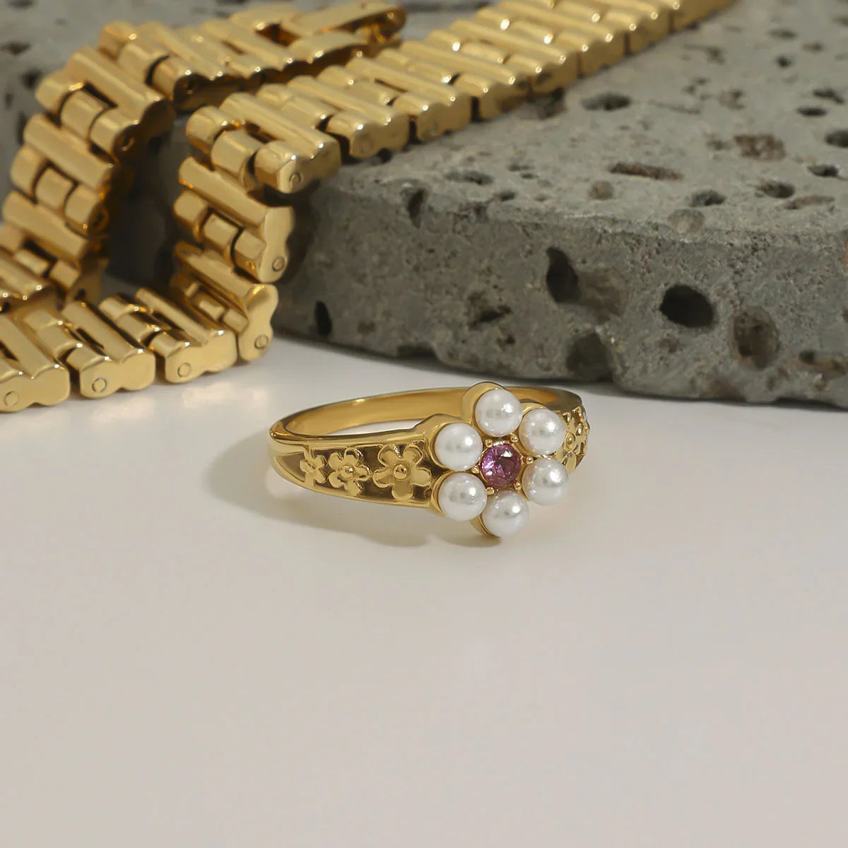 [Gaonasi]Thalia Freshwater Pearl Ring