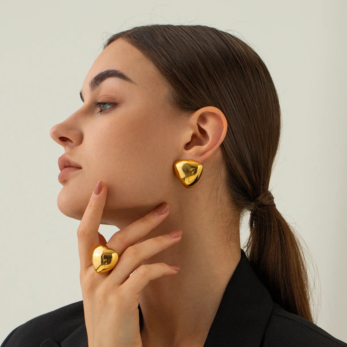 [Gaonasi]Reagan Gold Earrings