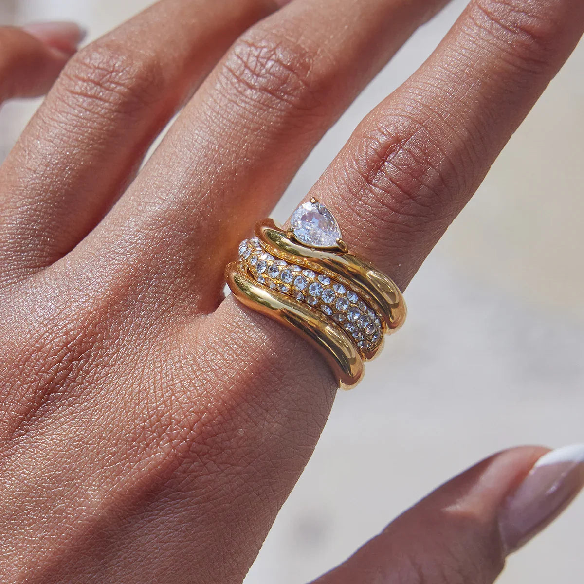 [Gaonasi]Noemi Curated Ring Stack Collection