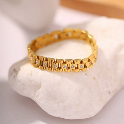 [Gaonasi]Gold Watchband Bracelet