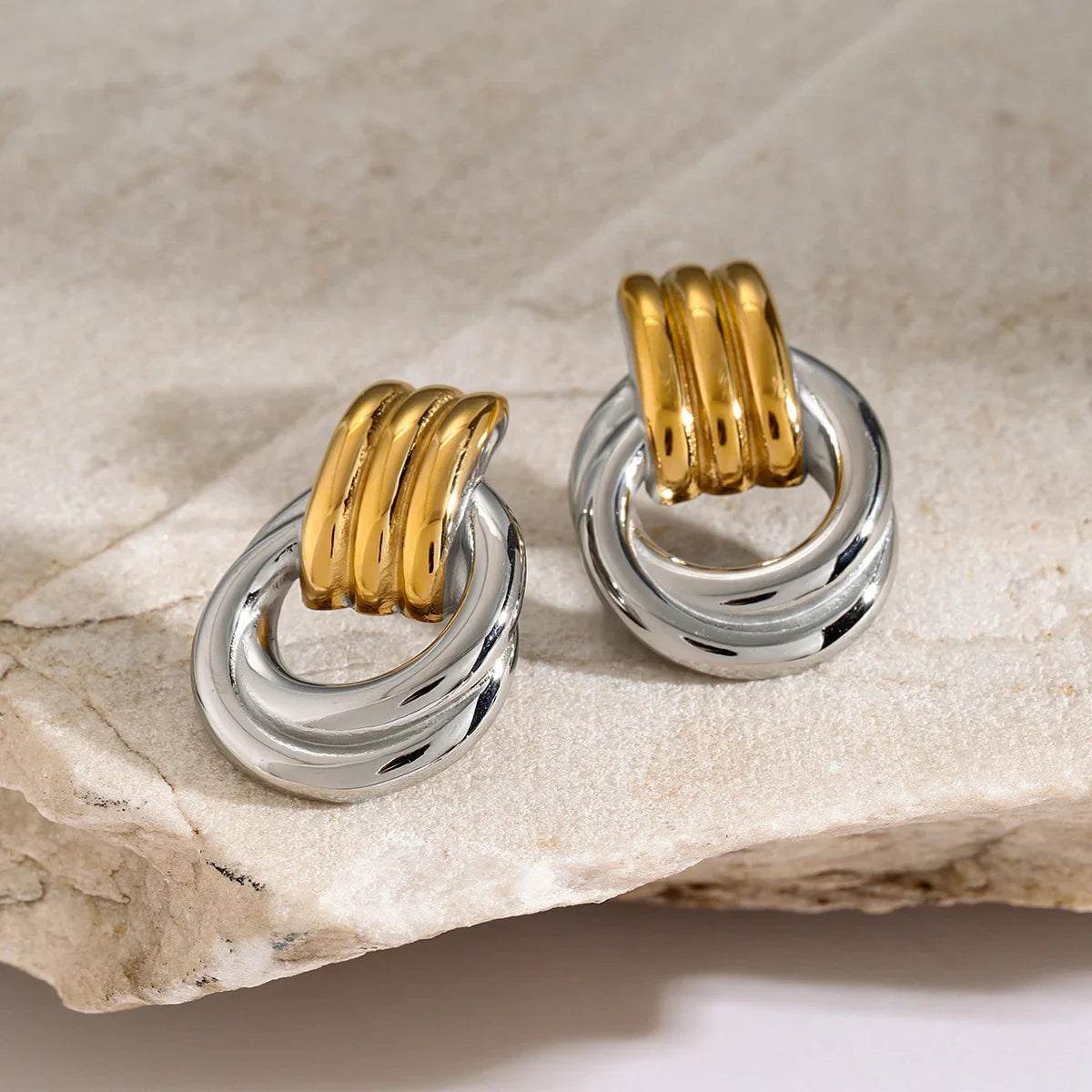 [Gaonasi]Luna Layered Hoop Earrings