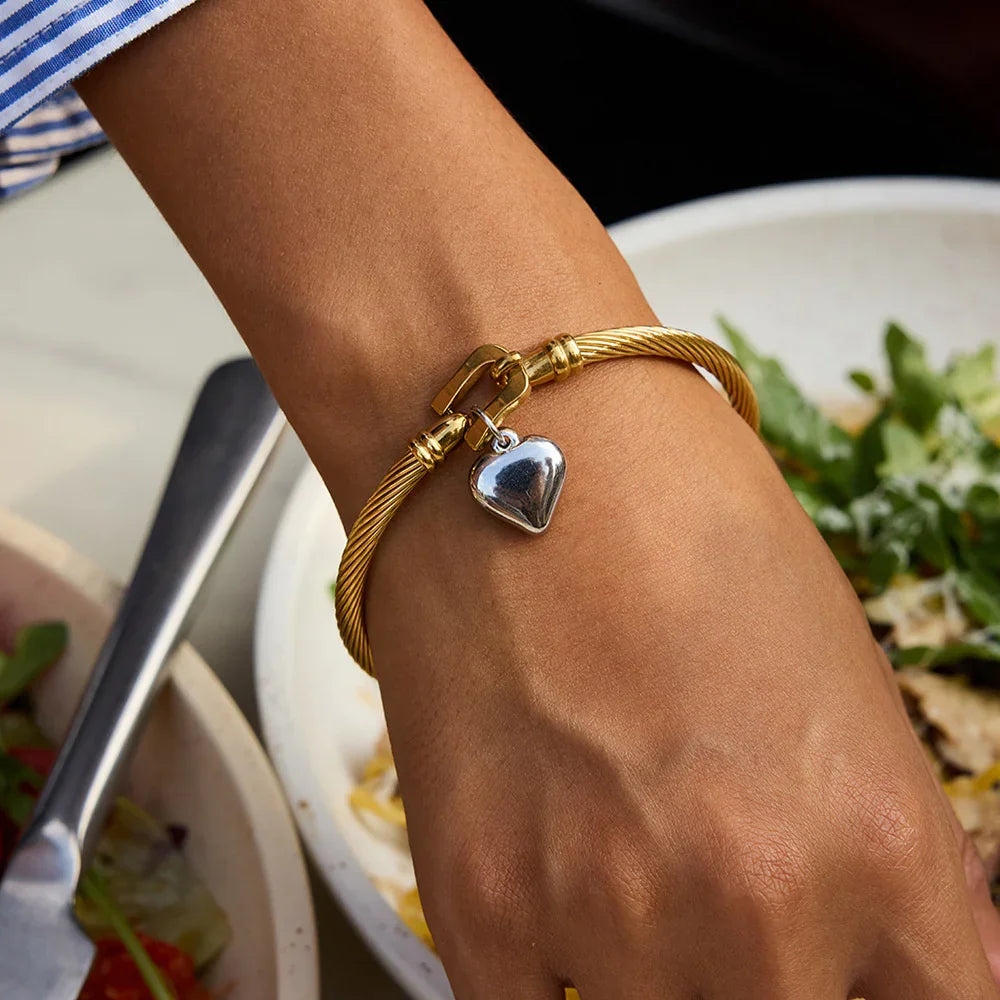 [Gaonasi]Solenne Twisted Band Gold Bracelet