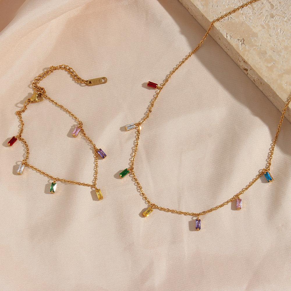 [Gaonasi]Josephine Gemstone Necklace