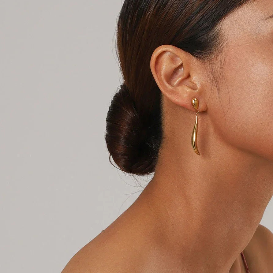 [Gaonasi]Aspen Gold Earrings