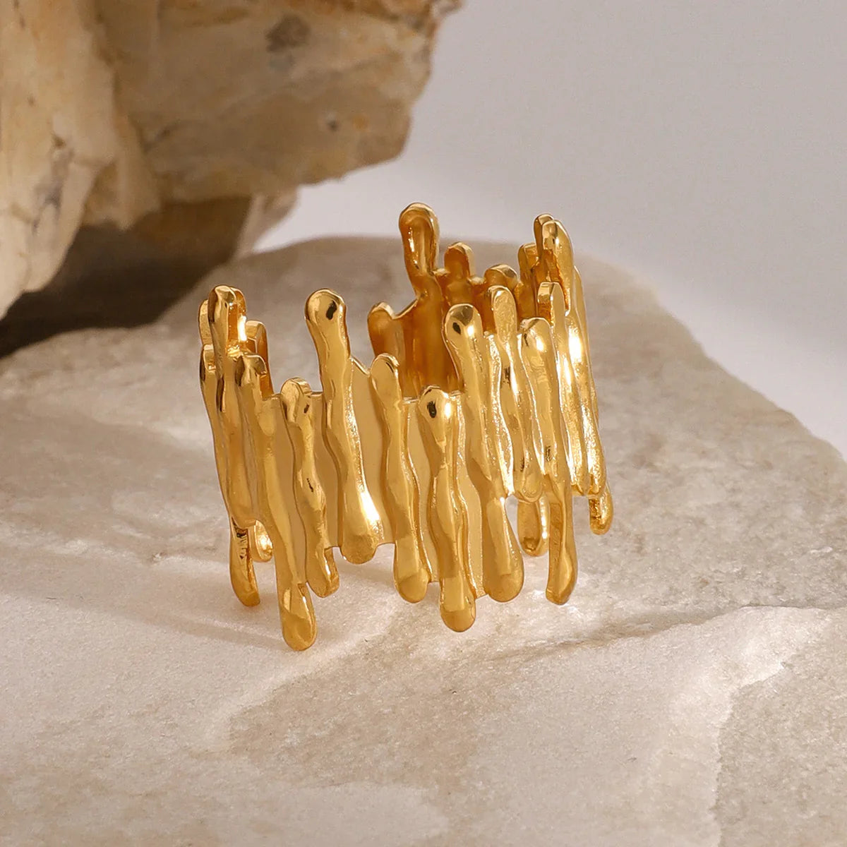 [Gaonasi]Zoella Abstract Gold Ring