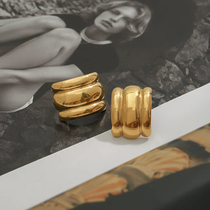 [Gaonasi]Angela Gold Arch Earrings