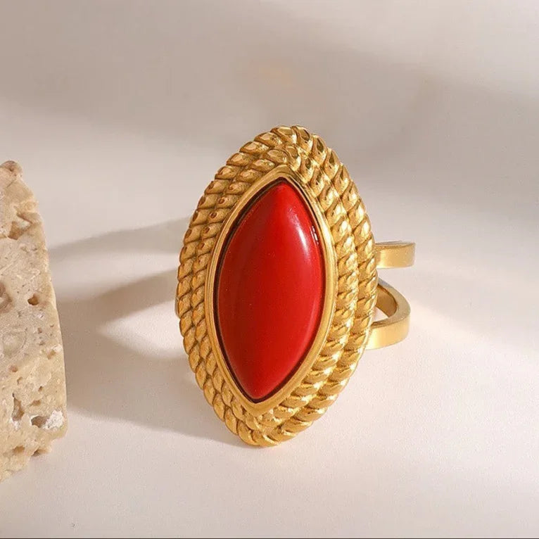 [Gaonasi]Heidi Marquise Gold Ring