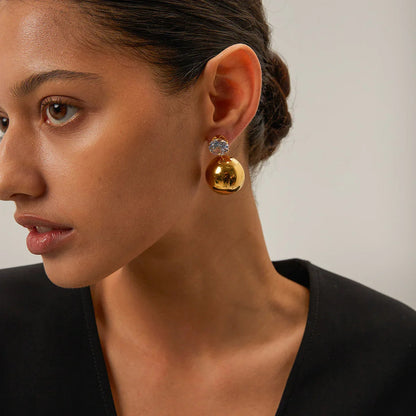 [Gaonasi]Gretta Gold Earrings