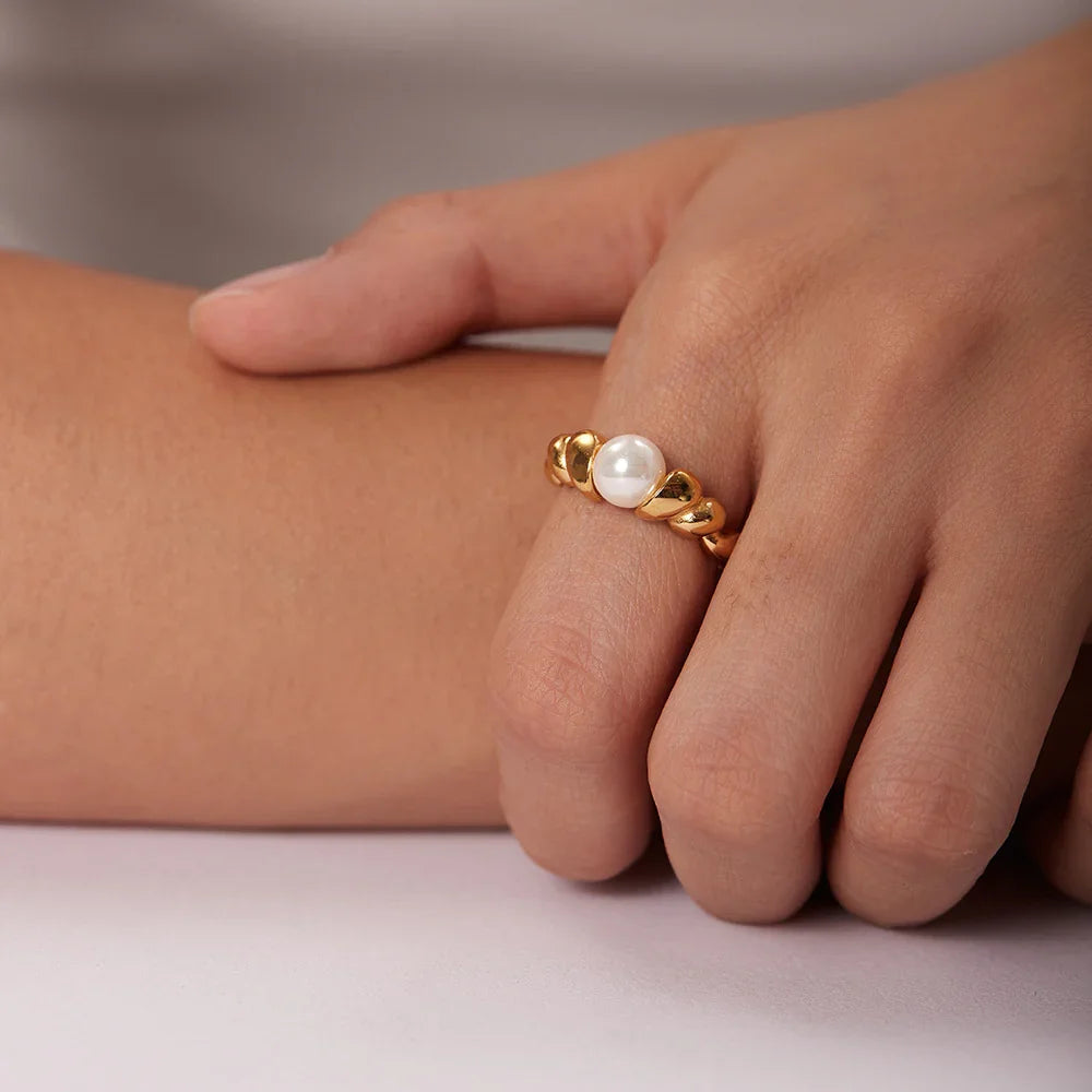 [Gaonasi]Scarlett Freshwater Pearl Ring