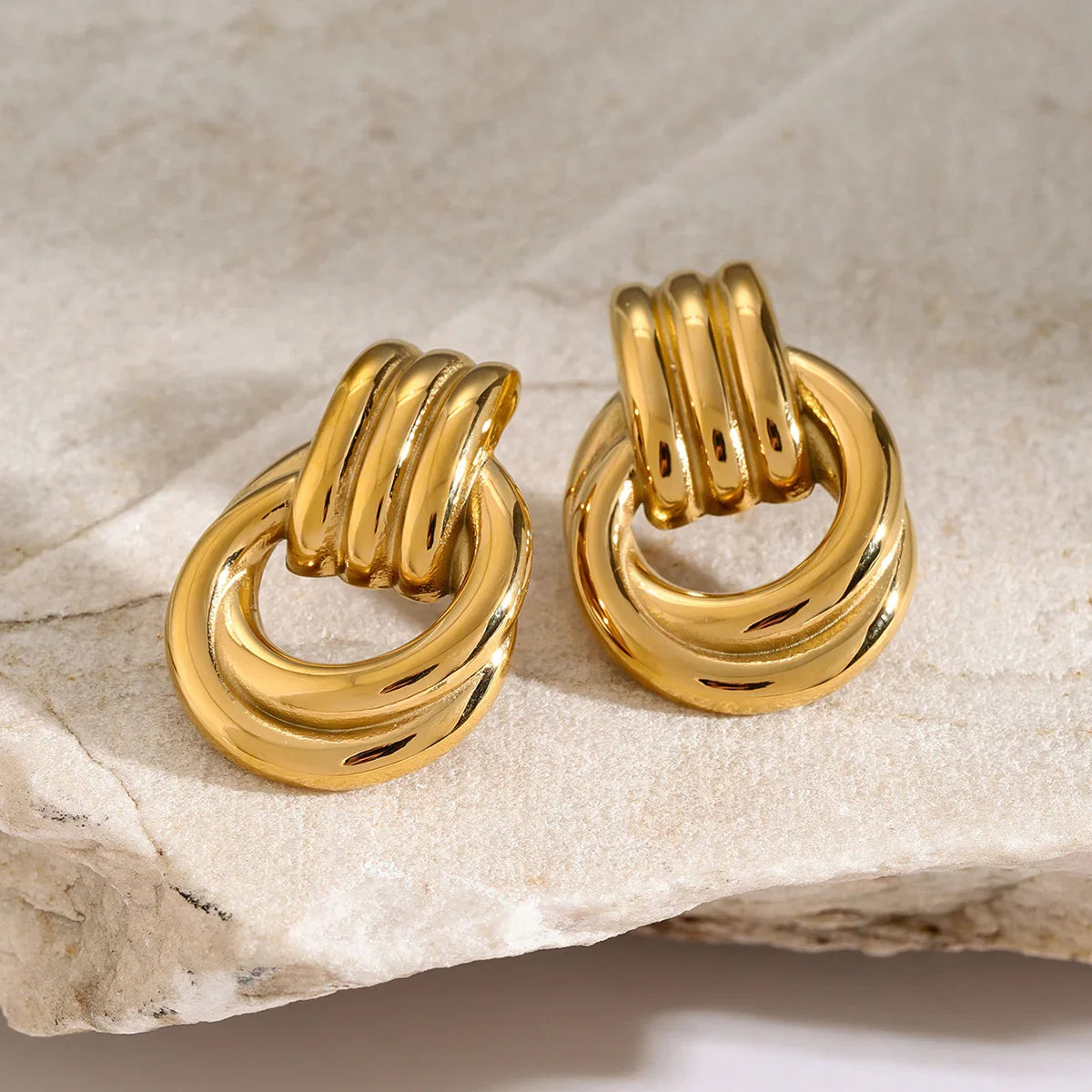 [Gaonasi]Luna Layered Hoop Earrings