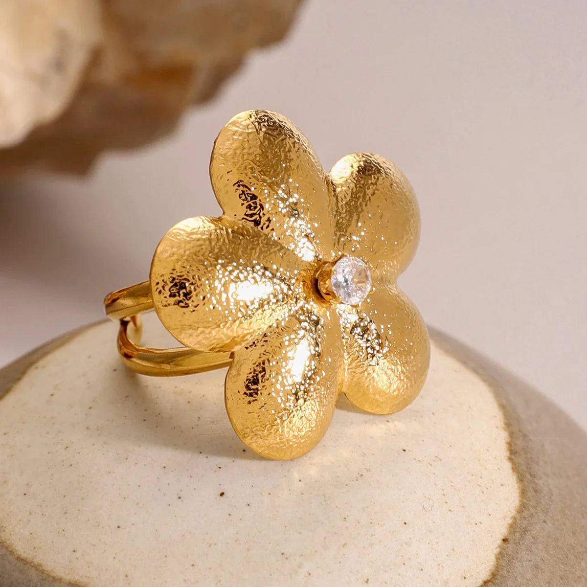[Gaonasi]Flora Gold Petal Ring