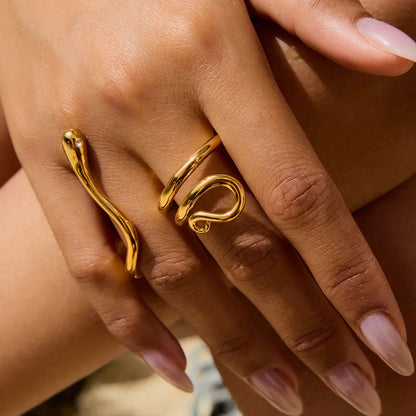 [Gaonasi]Gemmie Golden Snake Ring