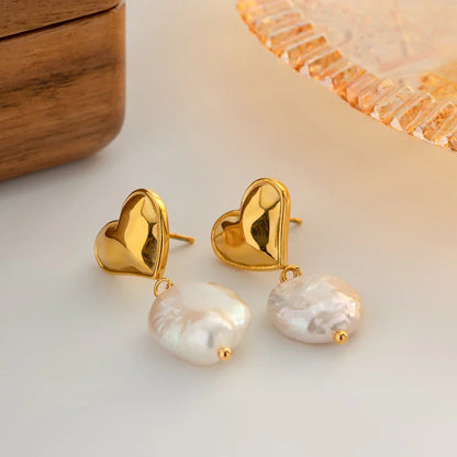[Gaonasi]Blanche Freshwater Pearl Earrings