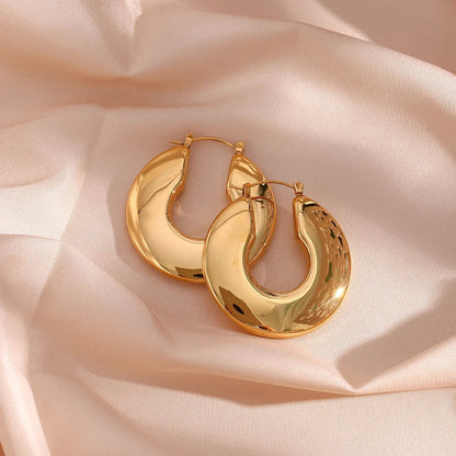 [Gaonasi]Kayleigh Chunky Hoop Earrings