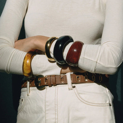 [Gaonasi]Kaitlyn Chunky Acrylic Bangle