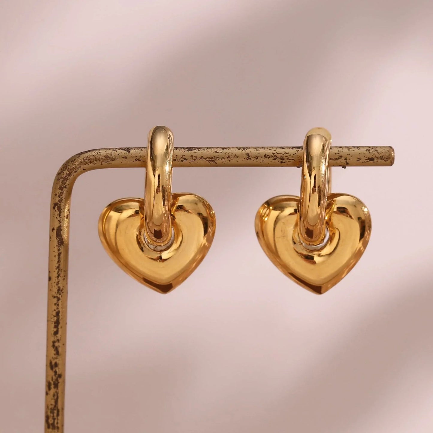 [Gaonasi]Aria's Arrow Gold Earrings