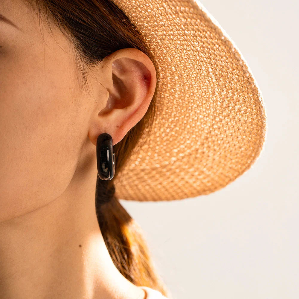 [Gaonasi]Natalia Chunky Gold Hoops