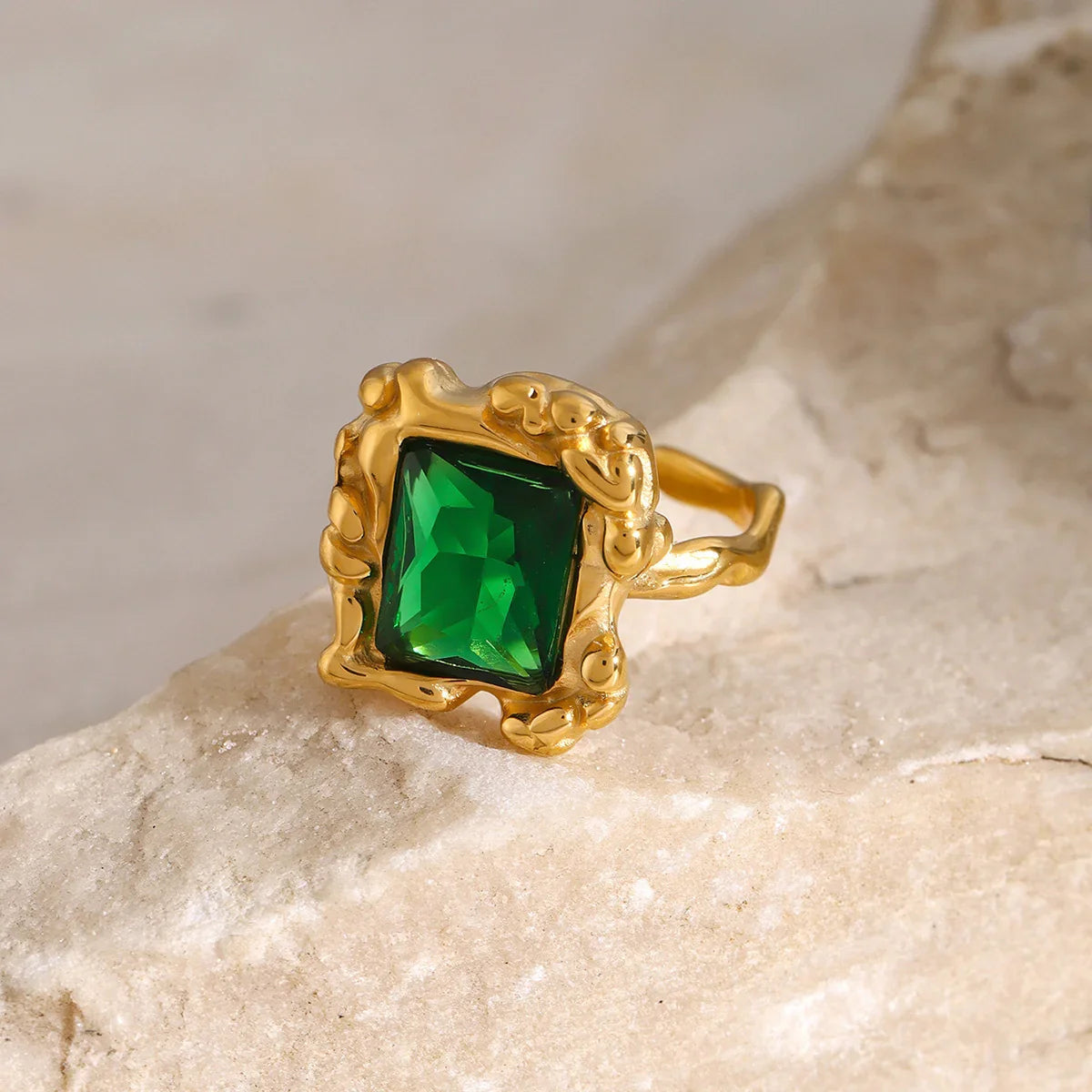 [Gaonasi]Priscilla Emerald Ring