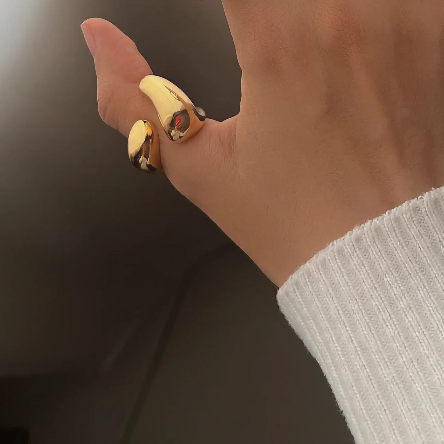 [Gaonasi]Abstract Gold Ring