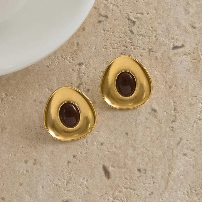 [Gaonasi]Orissa Gold Enamel Earrings