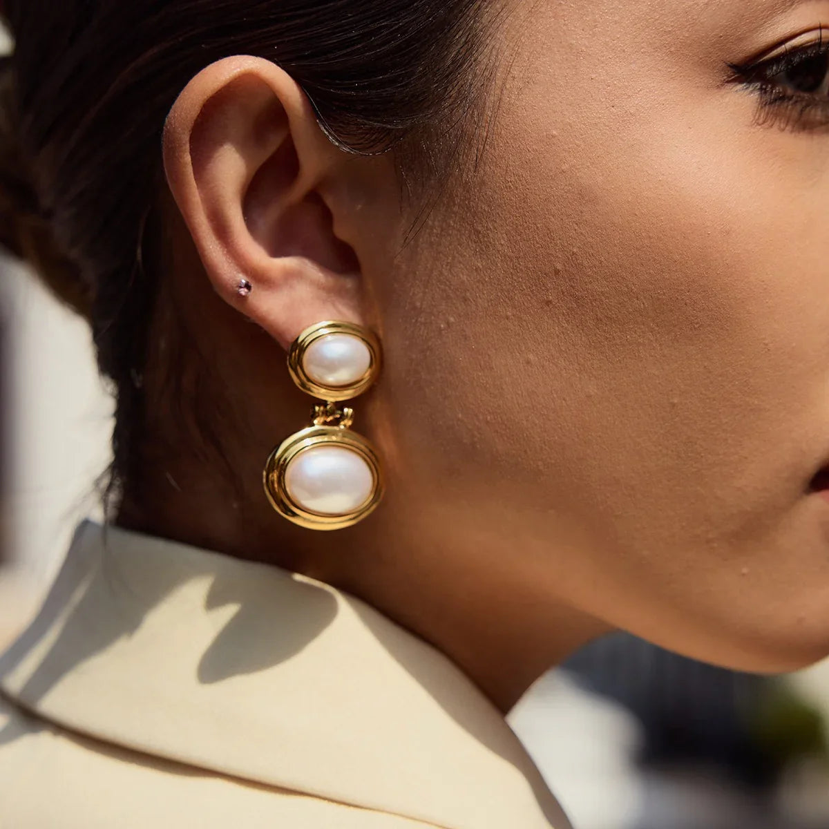 [Gaonasi]Winnie Freshwater Pearl Earrings