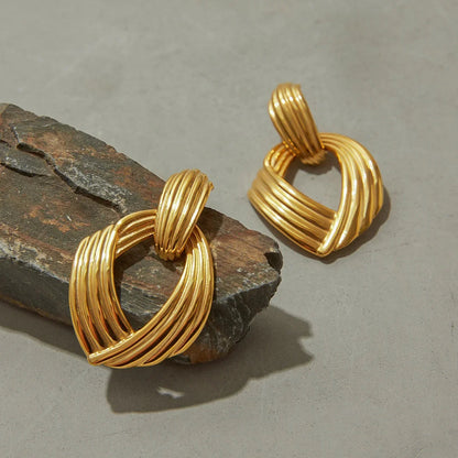 [Gaonasi]Selma Gold Knot Earrings