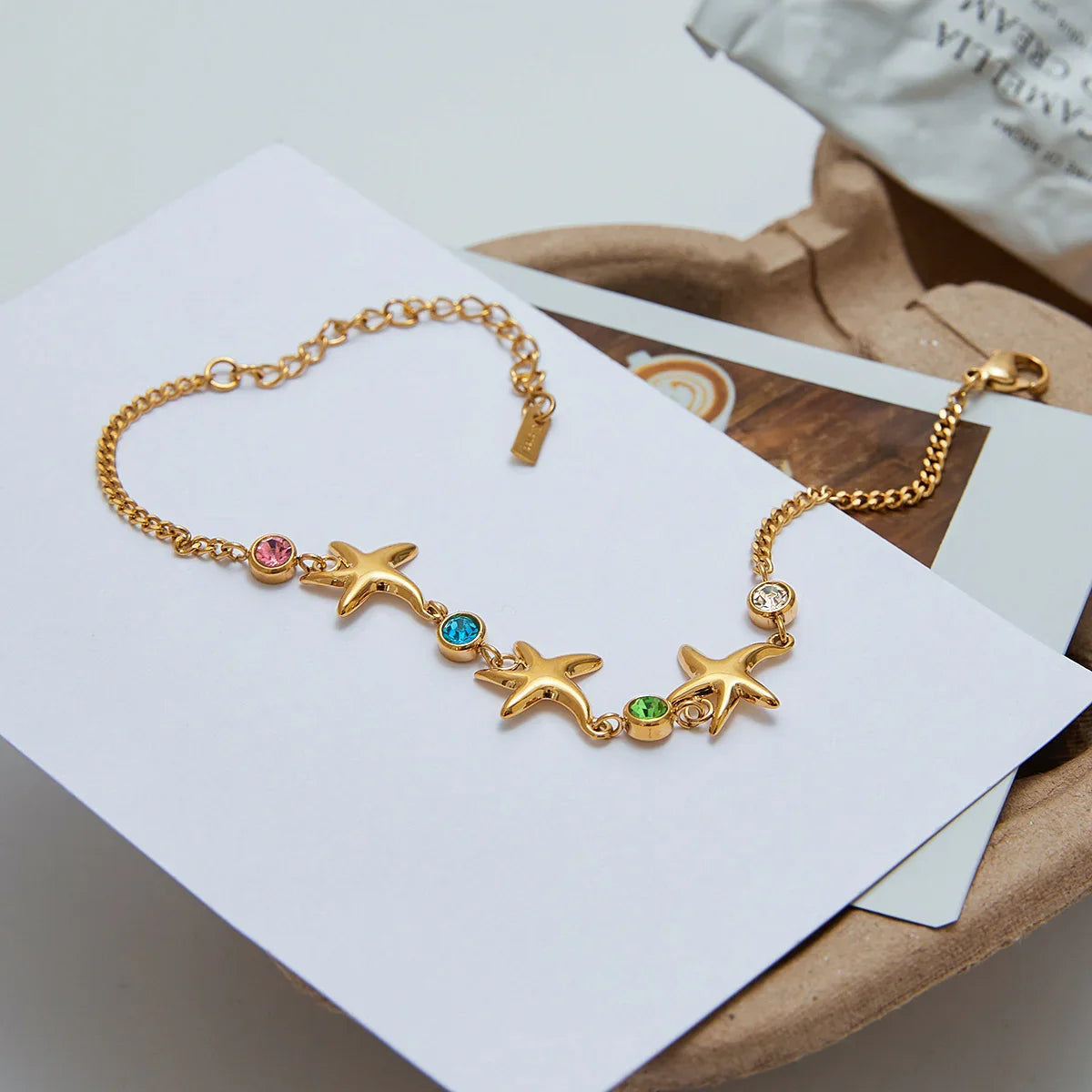 [Gaonasi]Kristine Golden Starfish Bracelet