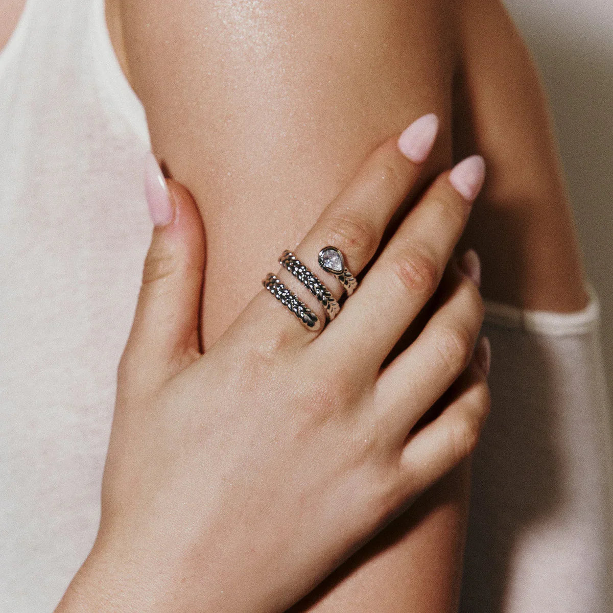 [Gaonasi]Davina Gold Serpent Ring