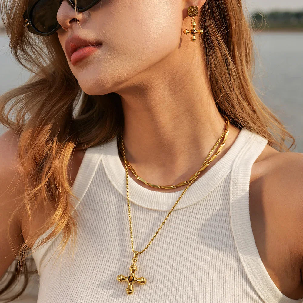 [Gaonasi]Della Gold Necklace