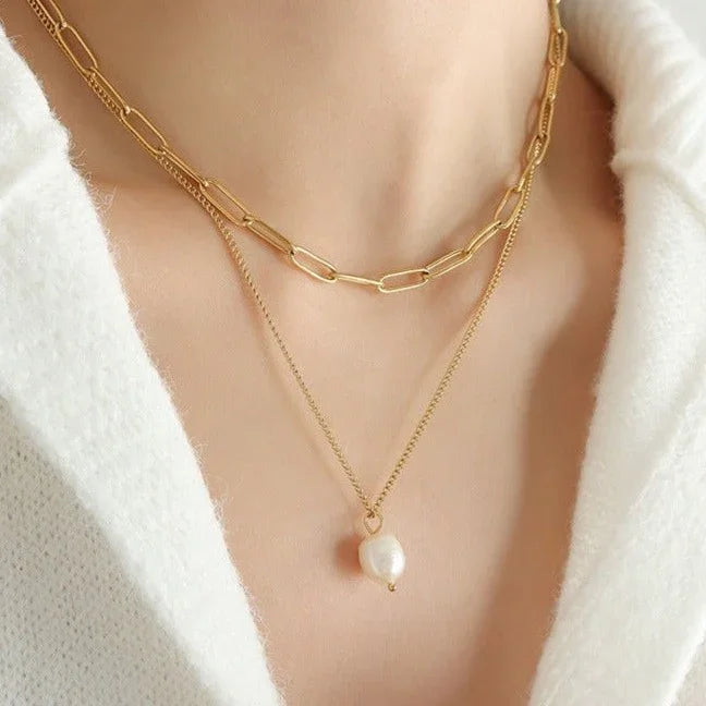 [Gaonasi]Undine Freshwater Pearl Necklace