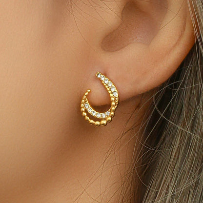 [Gaonasi]Nola Gold Earrings