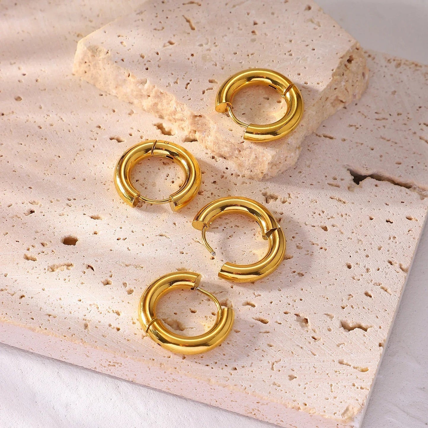 [Gaonasi]Bold Round Hoops