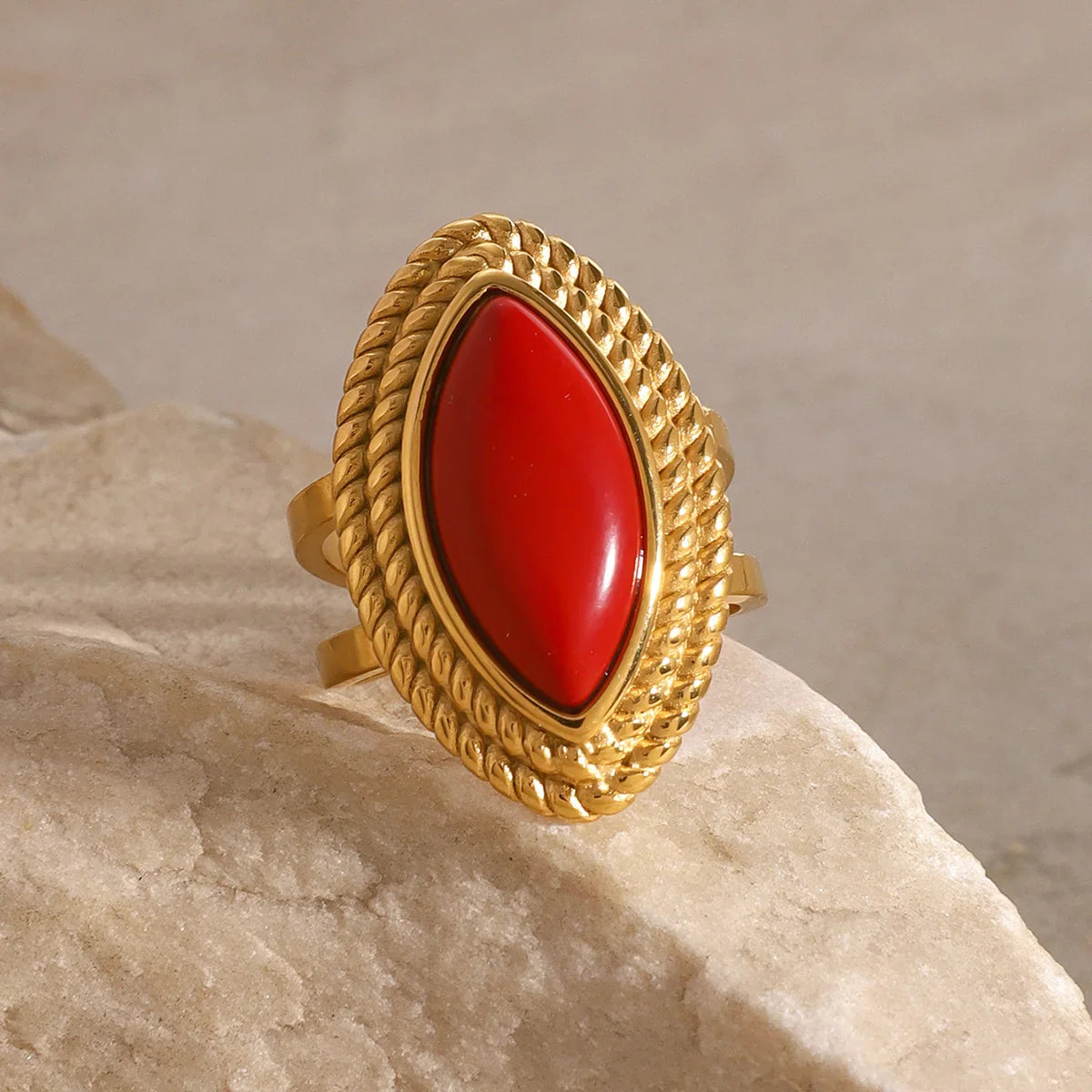 [Gaonasi]Heidi Marquise Gold Ring