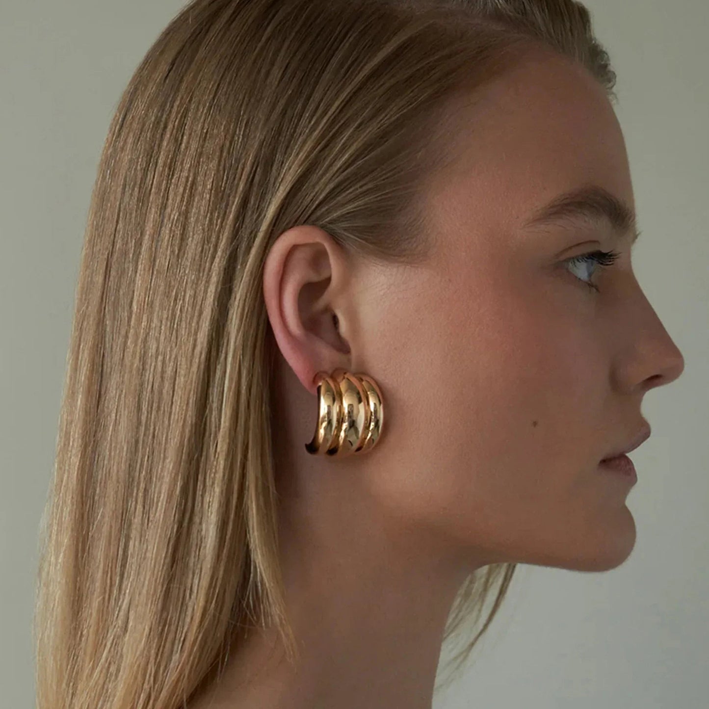 [Gaonasi]Angela Gold Arch Earrings