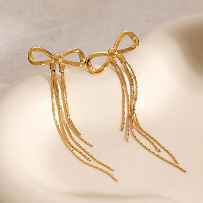 [Gaonasi]Yvette Bow Earrings