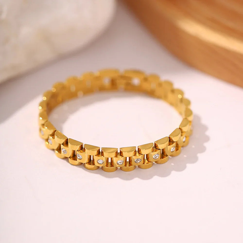[Gaonasi]Gold Watchband Bracelet