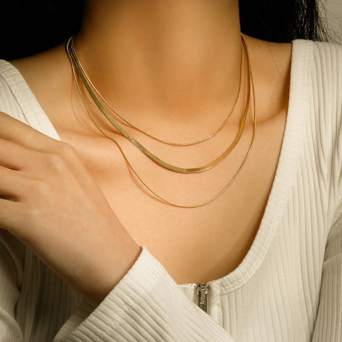 [Gaonasi]Zafina Gold Necklace