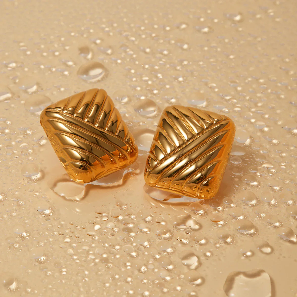 [Gaonasi]Inez Gold Earrings