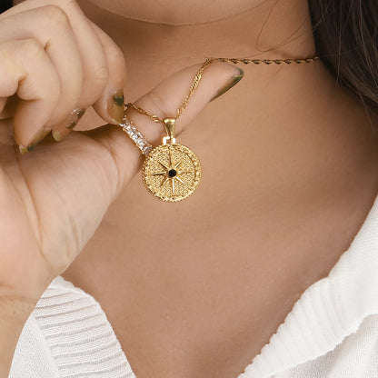[Gaonasi]Ellie Compass Necklace