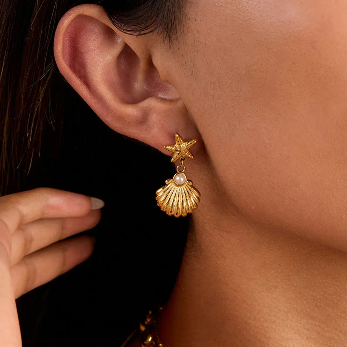 [Gaonasi]Bernadette Freshwater Pearl Earrings