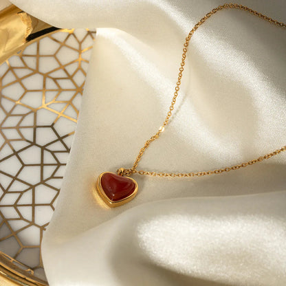 [Gaonasi]Cecily Gold Heart Necklace