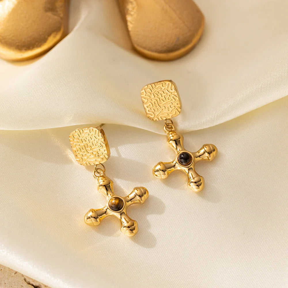 [Gaonasi]Della Gold Earrings