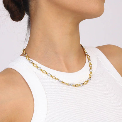 [Gaonasi]Addison Two Tone Gold Necklace