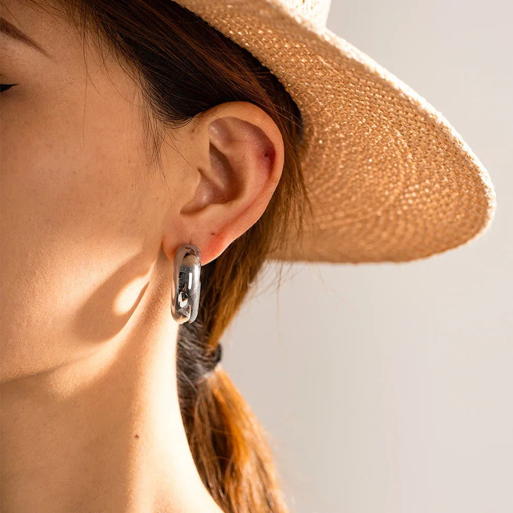 [Gaonasi]Natalia Chunky Gold Hoops