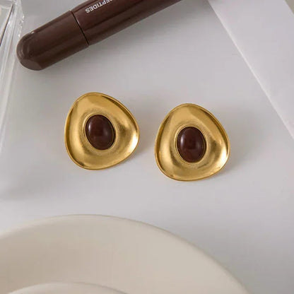 [Gaonasi]Orissa Gold Enamel Earrings