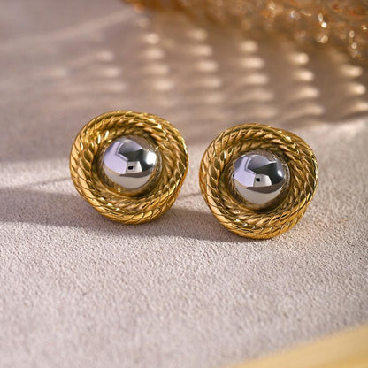 [Gaonasi]Ariadne Gold Earrings
