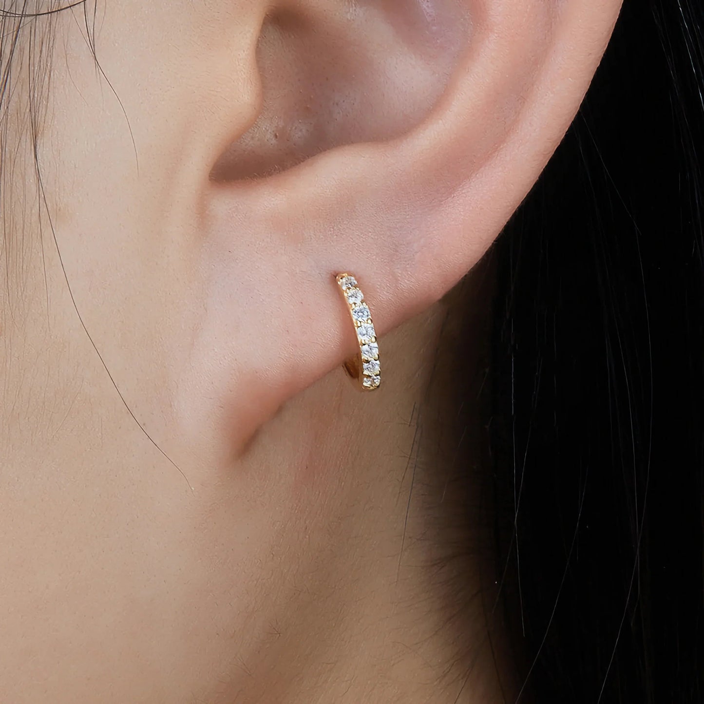 [Gaonasi]Alexandria Huggie Earrings