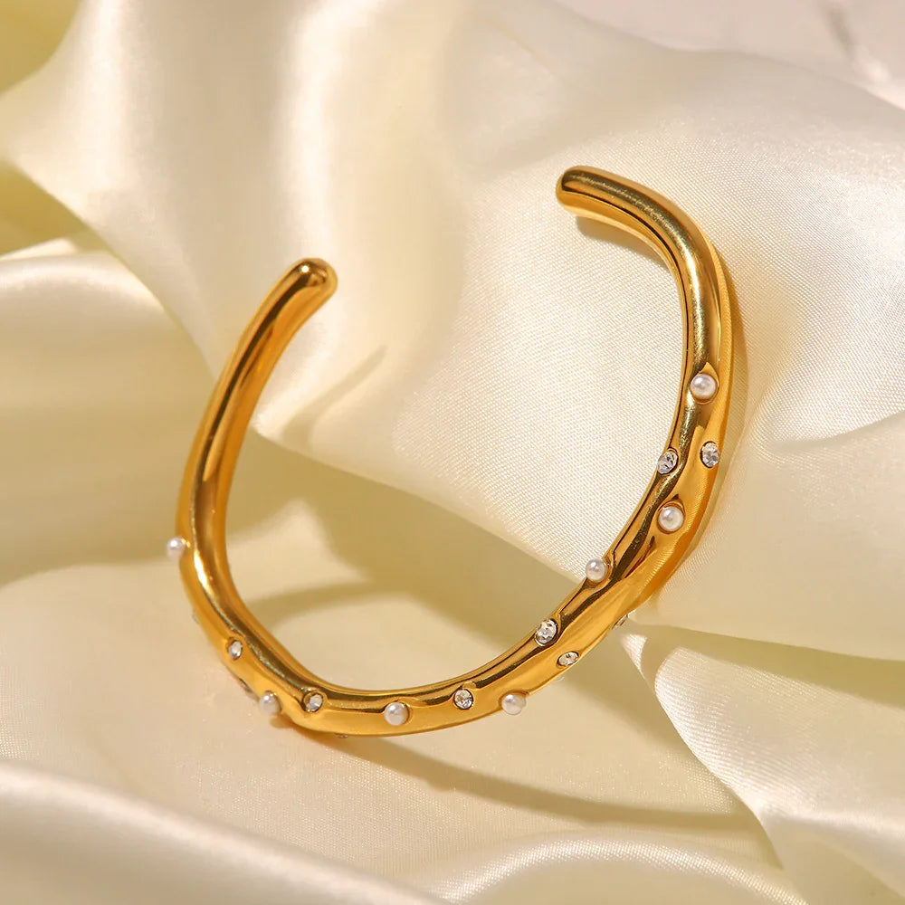 [Gaonasi]Corisande Gold Bangle