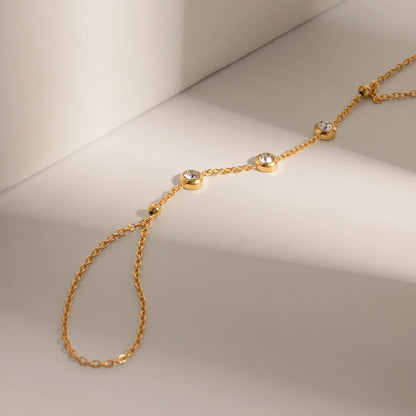 [Gaonasi]Leona Diamond Hand Chain